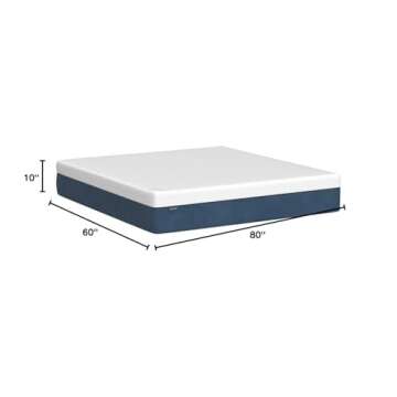 IYEE NATURE Queen Mattress, 10 inch Queen Gel Memory Foam Mattress in a Box, with CertiPUR-US Beds Mattresses Medium Firm Queen Foam Mattress for Sleep Mattress Queen Size 60 * 80 * 10 inch