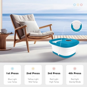 Collapsible Foot Spa with Heat & Massage - Relax Tired Feet