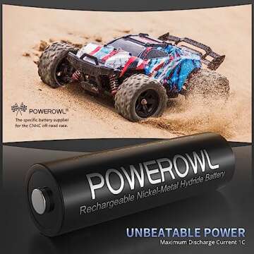 POWEROWL Rechargeable AA Batteries, 2800mAh High Capacity Double A Batteries NiMH Low Self Discharge, Qty 20
