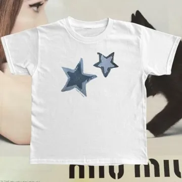 Women's Y2K Baby Tee Stylish Graphic Crop Top for Casual Wear