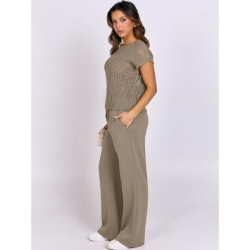 ANRABESS Women Two Piece Outfits for Casual Elegance