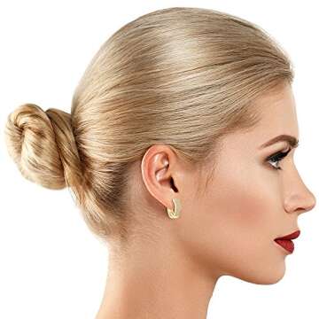 PAVOI 14K Gold Lab Diamond Cuff Earrings Huggie Stud (Yellow Gold)