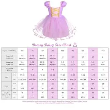Dressy Daisy Princess Costumes Birthday Fancy Halloween Xmas Party Dresses Up for Toddler Girls Size 2T