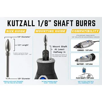 Kutzall Extreme Flame Rotary Burr for Precision Woodwork