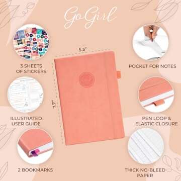 GoGirl Budget Planner – Monthly Financial Planner Organizer Budget Book. Expense Tracker Notebook ...