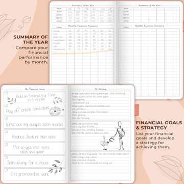 GoGirl Budget Planner – Monthly Financial Planner Organizer Budget Book. Expense Tracker Notebook Journal to Control Money, Compact (Peach Pink)