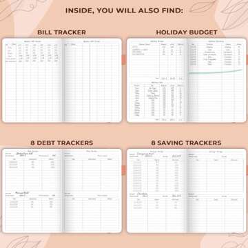 GoGirl Budget Planner – Monthly Financial Planner Organizer Budget Book. Expense Tracker Notebook Journal to Control Money, Compact (Peach Pink)