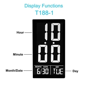 Wanjiaone Desk Lamp with USB, Clock, Color Night Light