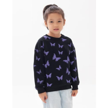 BINIDUCKLING Rainbow Sweater for Girls Ages 1-6