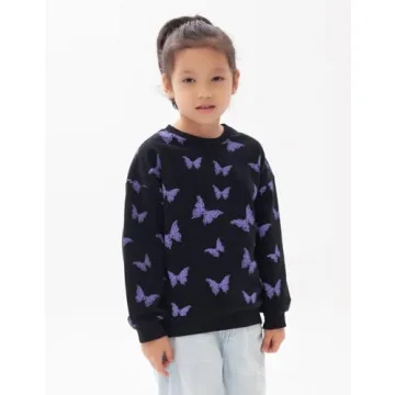 BINIDUCKLING Rainbow Sweater for Girls Ages 1-6