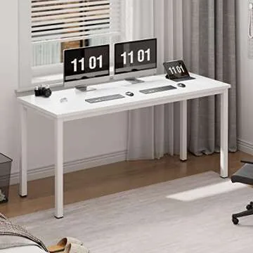 Need 63 Inch Large Computer Desk - Modern Simple Style Home Office Gaming Desk, Basic Writing Table ...