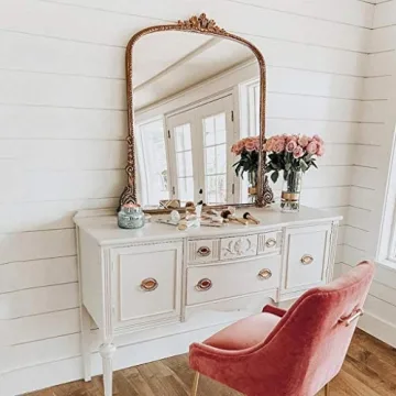 Elegant XDD European Style Gold Carved Mirror 60 x 80cm