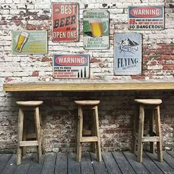 Wall Decor Personalized Swimming Pool Rules with Their own Risk Swimming Warning Metal Sign, Swimming Pool, Water Park Safety tin Sign 12x8 Vintage Signs Metal Plates Funny Art