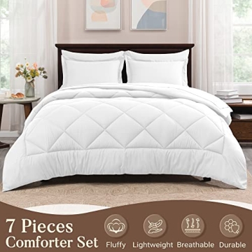Basic Beyond Queen Comforter Set - 7 Piece Bedding Set