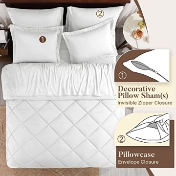 Basic Beyond Queen Comforter Set - 7 Piece Bedding Set