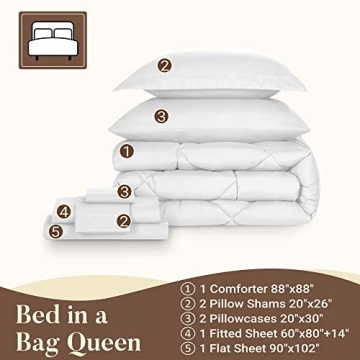 Basic Beyond Queen Comforter Set - 7 Piece Bedding Set