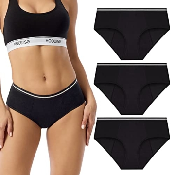 HOOWiSE Period Underwear for Women - Absorbent Hipster Panties