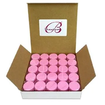 Beauticom (Quantity: 200 Pcs) 5G/5ML Round Clear Jars with Pink Lids for Cosmetics, Medication, Lab and Field Research Samples, Beauty and Health Aids