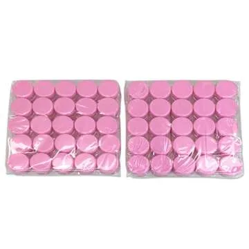 Beauticom (Quantity: 200 Pcs) 5G/5ML Round Clear Jars with Pink Lids for Cosmetics, Medication, Lab and Field Research Samples, Beauty and Health Aids