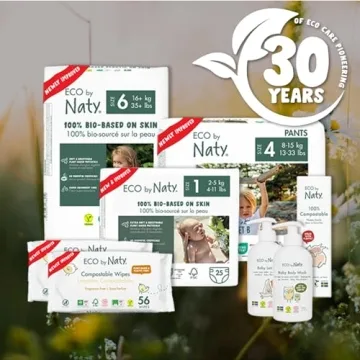 Eco by Naty Plant-Based Baby Diapers for Sensitive Skin
