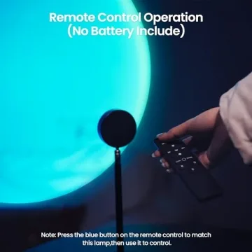Tsrarey Sunset Lamp Projector with Remote Control, Multiple Colors LED APP Control Sunset Light Three Control Methods Night Light for Room Decor/Christmas Gifts/Photography/Party/Bedroom Decor
