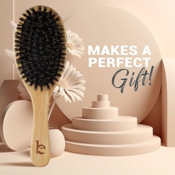 Eco-Friendly Boar Bristle Hair Brush for All Hair Types