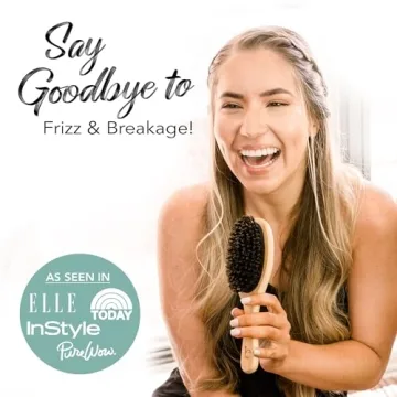 Eco-Friendly Boar Bristle Hair Brush for All Hair Types