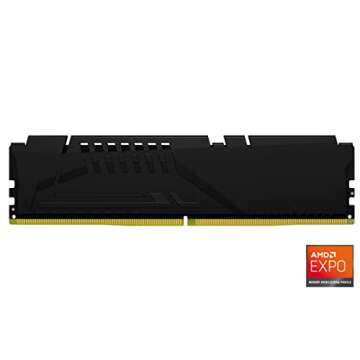 Kingston FURY Beast 32GB (2x16GB) 5600MT/s DDR5 CL36 Desktop Memory Kit of 2 | AMD EXPO | Plug N Play | KF556C36BBEK2-32