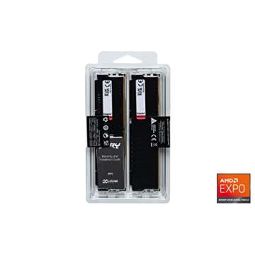 Kingston FURY Beast 32GB (2x16GB) 5600MT/s DDR5 CL36 Desktop Memory Kit of 2 | AMD EXPO | Plug N Play | KF556C36BBEK2-32