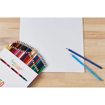 Artlicious Colored Pencils Set of 50 for Creative Coloring