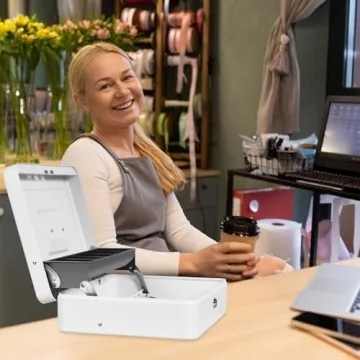 Durable Sgorlds Cash Box with Locks & Money Tray