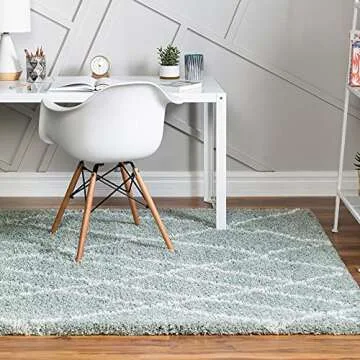 Rugs.com 5x8 Soft Touch Shag Area Rug - Sage Green