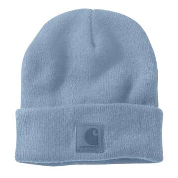Carhartt Men's Blue Tonal Patch Beanie - One Size