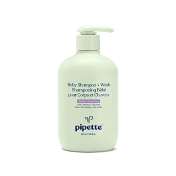 Pipette Baby Shampoo and Body Wash - Vanilla + Ylang Ylang, Tear-Free Bath Time, Hypoallergenic, Moi...