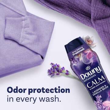 Downy Infusions In-Wash Laundry Scent Booster Beads, CALM, Soothing Lavender and Vanilla Bean, 18.2 oz