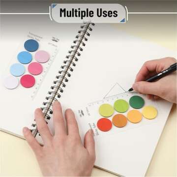 Mr. Pen- Transparent Sticky Notes, 560 Pcs, Assorted Colors, Round Translucent Sticky Notes, Sticky Note Tabs, See Through Sticky Notes Transparent, Bible Sticky Notes