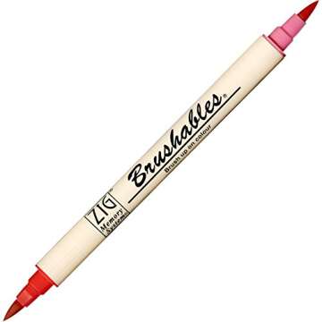 Kuretake ZIG BRUSHABLES 24 Brush Marker Pens set, TWO-TONED 48 Colors, Twin brush tips, Waterproof when dry, No mess, Archival Quality, Made in Japan