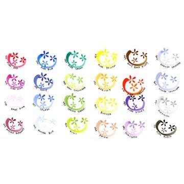 Kuretake ZIG BRUSHABLES 24 Brush Marker Pens set, TWO-TONED 48 Colors, Twin brush tips, Waterproof when dry, No mess, Archival Quality, Made in Japan