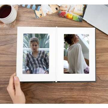 Small Photo Album 4x6 Holds 24 Ideal for Photobook or Theme-Photos（dark gray）