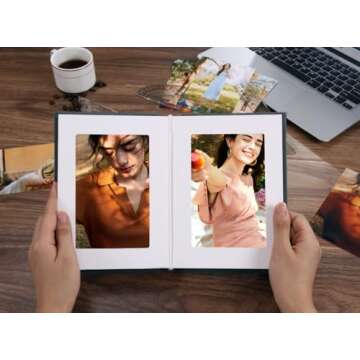 Small Photo Album 4x6 Holds 24 Ideal for Photobook or Theme-Photos（dark gray）