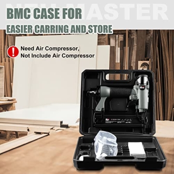 NEU MASTER Pneumatic Brad Nailer - Versatile 2-in-1 Tool