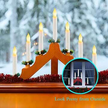 Flameless LED Taper Candles - Safe & Elegant Lighting