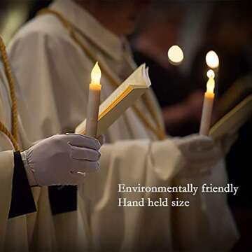 Flameless LED Taper Candles - Safe & Elegant Lighting