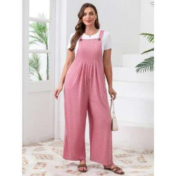 TAKEYAL Plus Size Jumpsuit - Comfortable & Stylish