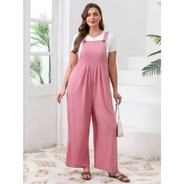 TAKEYAL Plus Size Jumpsuit - Comfortable & Stylish