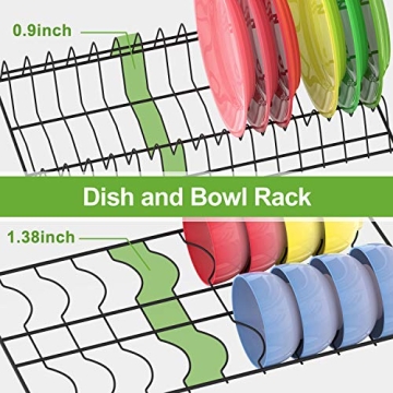 Dish Drying Rack with Drainboard for Kitchen Storage