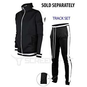 Stylish Screenshotbrand Hip Hop Slim Fit Track Pants for Men