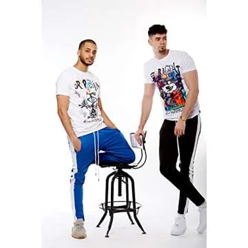Stylish Screenshotbrand Hip Hop Slim Fit Track Pants for Men