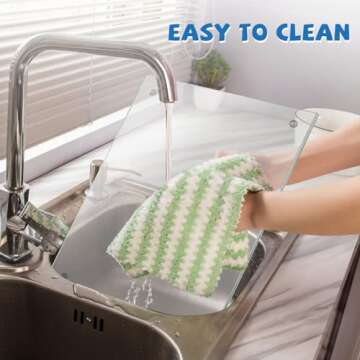 Tempered Glass Cutting Board,Durable Shatter Resistant, Dishwasher Safe,Clear Glass with Rubber Feet,Scratch Resistant, Heat Resistant, Non-Slip, Extra Large 12" X16"