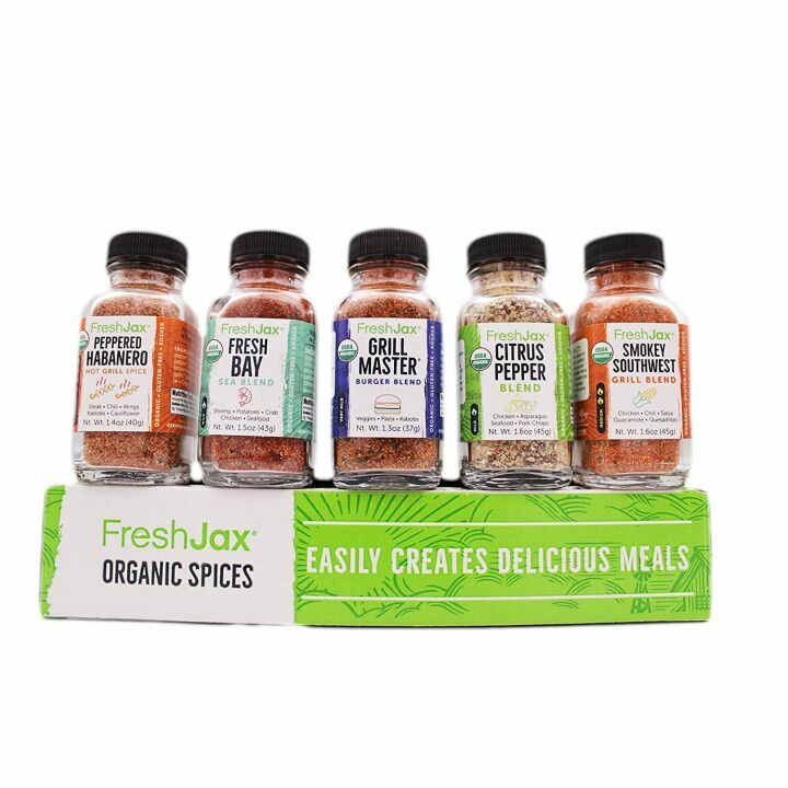 FreshJax Grilling Spice Gift Set - 5 Unique Flavors